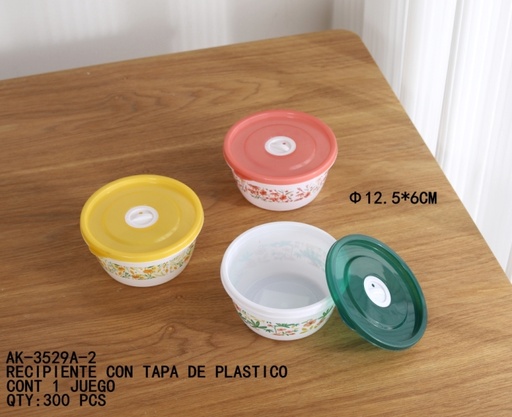 [AK-3529A-2 [300 PZS/CAJA]] [AK-3529A-2]RECIPIENTE CON TAPA DE PLASTICO