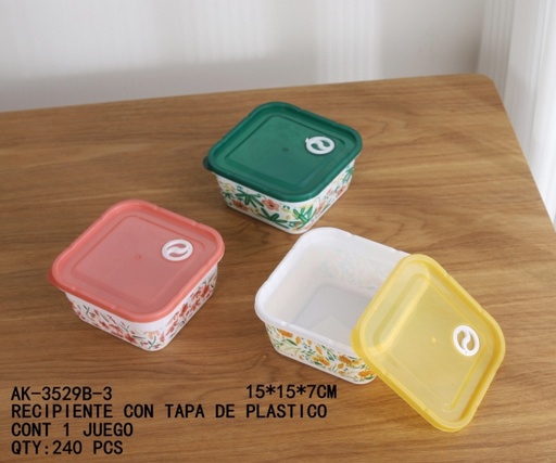 [AK-3529B-3 [240 PZS/CAJA]] [AK-3529B-3]RECIPIENTE CON TAPA DE PLASTICO