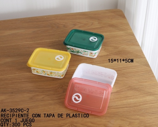 [AK-3529C-2 [300 PZS/CAJA]] [AK-3529C-2]RECIPIENTE CON TAPA DE PLASTICO