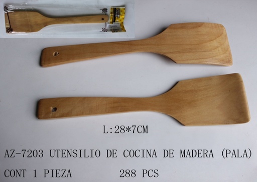 [AZ-7203 [288 PZS/CAJA]] [AZ-7203]UNTENSILIO DE COCINADE MADERA(PALA)