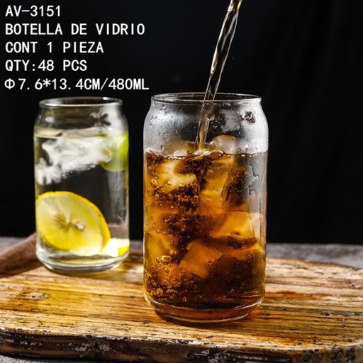 [AV-3151 [48 PZS/CAJA]] [AV-3151]BOTELLA DE VIDRIO