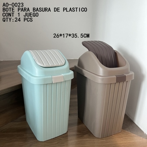 [AO-0023 [24 PZS/CAJA]] [AO-0023]BOTE PARA BASURA DE PLASTICO