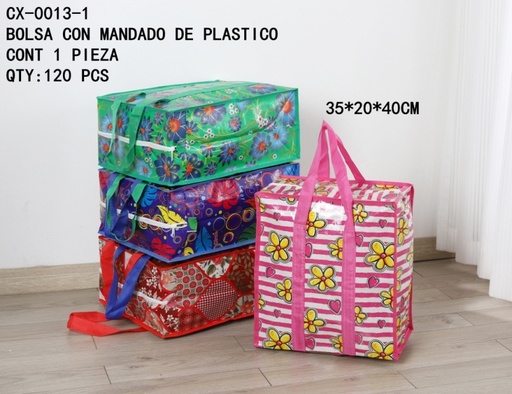 [CX-0013-1 [120 PZS/CAJA]] [CX-0013-1]BOLSA CON MANDADO DE PLASTICO