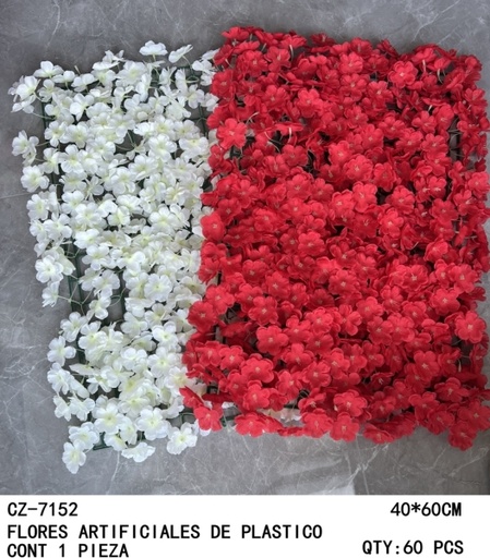 [CZ-7152 [60 PZS/CAJA]] [CZ-7152]B-FLORES ARTIFICIALES DE PLASTICO