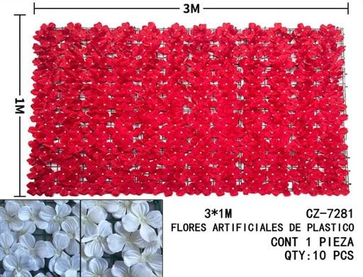 [CZ-7281 [10 PZS/CAJA]] [CZ-7281]B-FLORES ARTIFICIALES DE PLASTICO