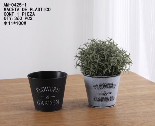 [AM-0425-1 [360 PZS/CAJA]] [AM-0425-1]MACETA DE PLASTICO