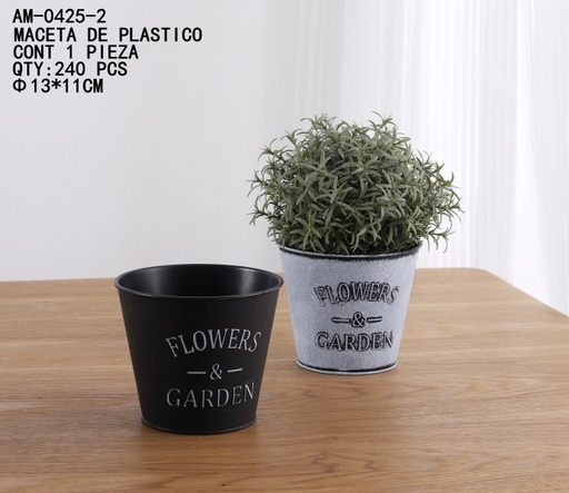 [AM-0425-2 [240 PZS/CAJA]] [AM-0425-2]MACETA DE PLASTICO