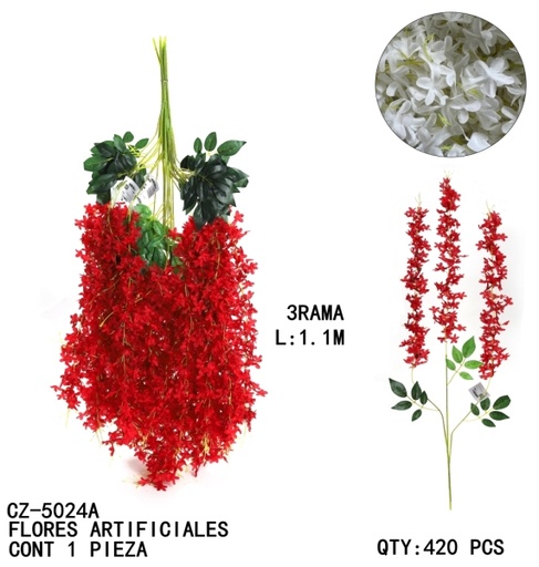 [CZ-5024A [420 PZS/CAJA]] [CZ-5024A]FLORES ARTIFICIALES