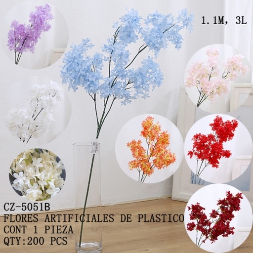 [CZ-5051B [200 PZS/CAJA]] [CZ-5051B]FLORES ARTIFICIALES DE PLASTICO