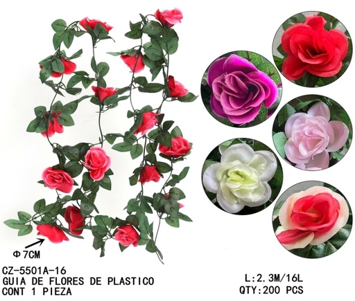 [CZ-5501A-16 [200 PZS/CAJA]] [CZ-5501A-16]GUIA DE FLORES DE PLASTICO