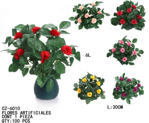 [CZ-6010 [100 PZS/CAJA]] [CZ-6010]FLORES ARTIFICIALES