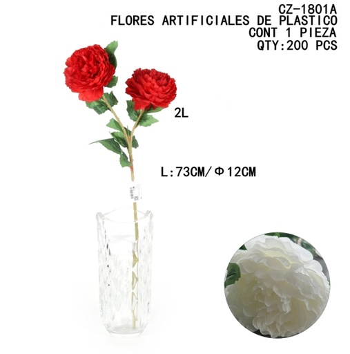 [CZ-1801A [200 PZS/CAJA]] [CZ-1801A]FLORES ARTIFICIALES DE PLASTICO