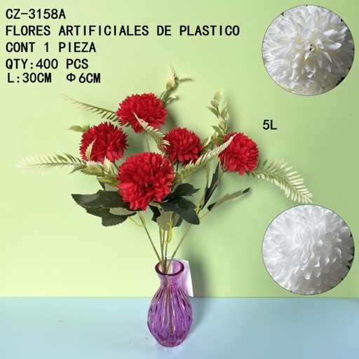 [CZ-3158A [400 PZS/CAJA]] [CZ-3158A]FLORES ARTIFICIALES DE PLASTICO