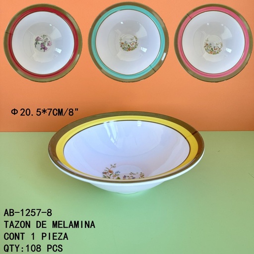 [AB-1257-8 [108 PZS/CAJA]] [AB-1257-8] TAZON DE MELAMINA