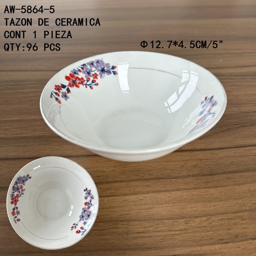 [AW-5864-5 [96 PZS/CAJA]] [AW-5864-5] TAZON DE CERAMICA