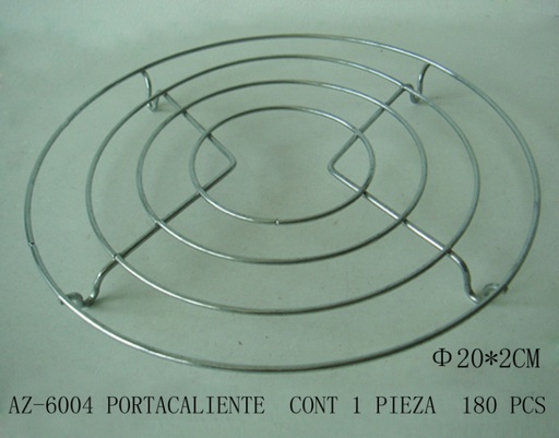 [AZ-6004 [180 PZS/CAJA]] [AZ-6004] PORTACALIENTE DE ACERO INOXIDABLE