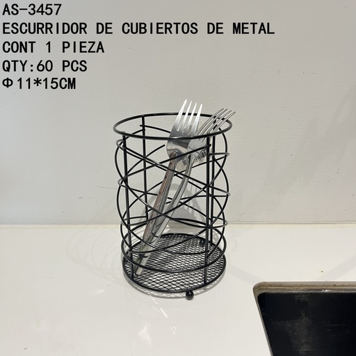 [AS-3457 [60 PZS/CAJA]] [AS-3457]ESCURRIDOR DE CUBIERTOS, DE METAL