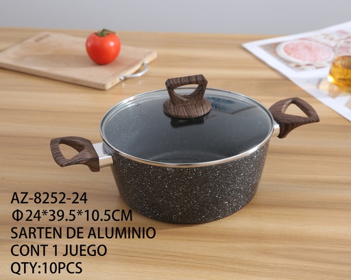 [AZ-8252-24 [10 PZS/CAJA]] [AZ-8252-24] OLLA DE ALUMINIO
