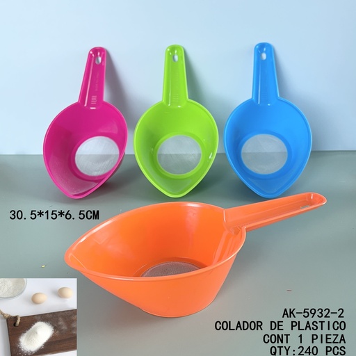 [AK-5932-2 [240 PZS/CAJA]] [AK-5932-2]COLADOR DE PLASTICO
