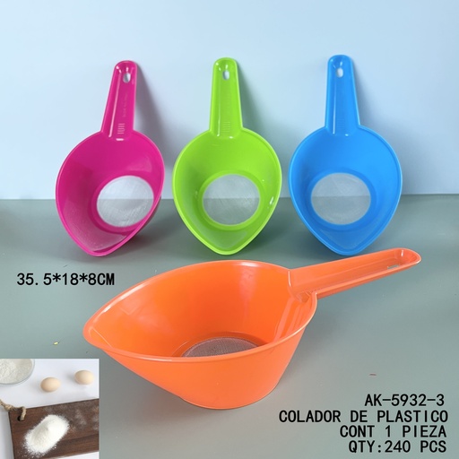 [AK-5932-3 [240 PZS/CAJA]] [AK-5932-3]COLADOR DE PLASTICO