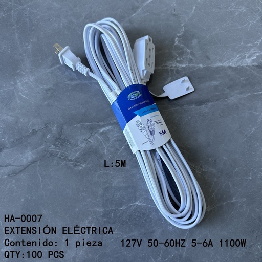 [HA-0007 [100 PZS/CAJA]] [HA-0007]EXTENSIÓN ELÉCTRICA