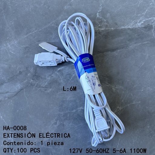 [HA-0008 [100 PZS/CAJA]] [HA-0008]EXTENSIÓN ELÉCTRICA