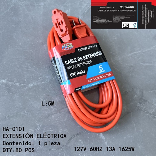 [HA-0101 [80 PZS/CAJA]] [HA-0101]EXTENSIÓN ELÉCTRICA