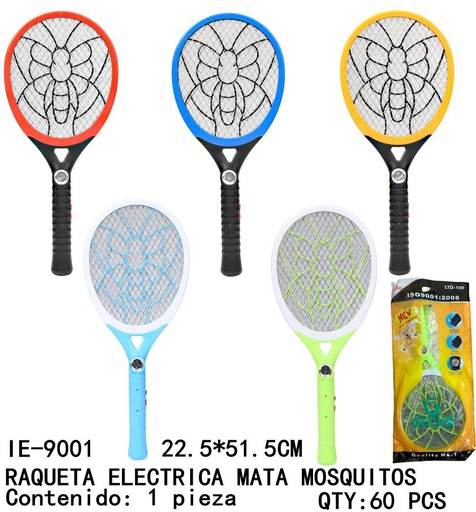 [IE-9001 [60 PZS/CAJA]] [IE-9001]RAQUETA ELECTRICA MATA MOSQUITOS