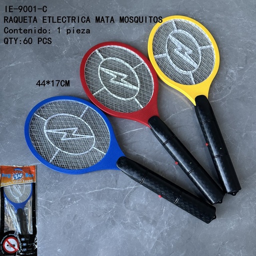 [IE-9001-C [60 PZS/CAJA]] [IE-9001-C]RAQUETA ETLECTRICA MATA MOSQUITOS