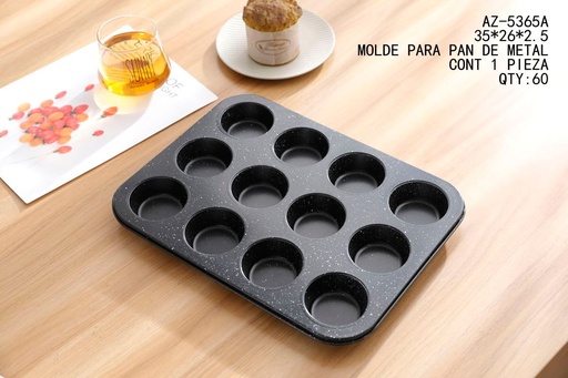 [AZ-5365A [60 PZS/CAJA]] [AZ-5365A]MOLDE PARA PAN DE METAL