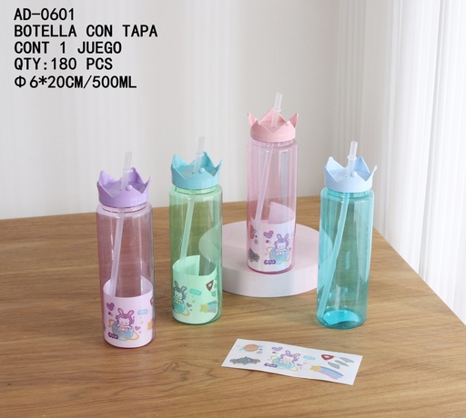 [AD-0601 [180 PZS/CAJA]] [AD-0601]BOTELLA CON TAPA