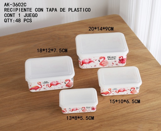 [AK-3602C [48 PZS/CAJA]] [AK-3602C]RECIPIENTE CON TAPA DE PLASTICO