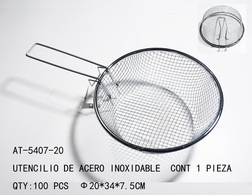 [AT-5407-20 [100 PZS/CAJA]] [AT-5407-20]UTENCILIO DE ACERO INOXIDABLE