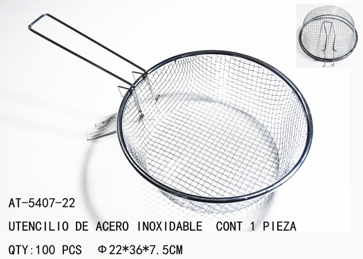 [AT-5407-22 [100 PZS/CAJA]] [AT-5407-22]UTENCILIO DE ACERO INOXIDABLE