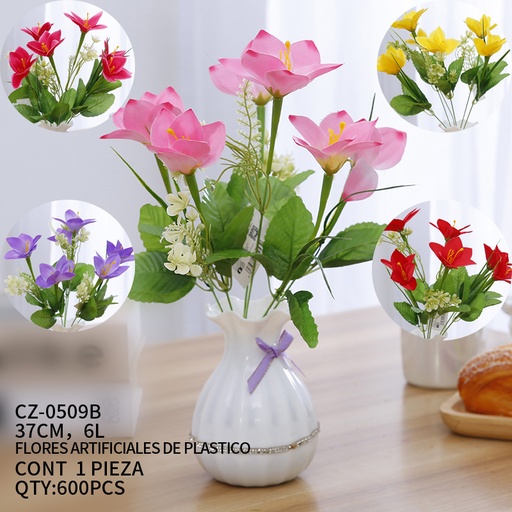 [CZ-0509B [600 PZS/CAJA]] [CZ-0509B]FLORES ARTIFICIALES DE PLASTICO