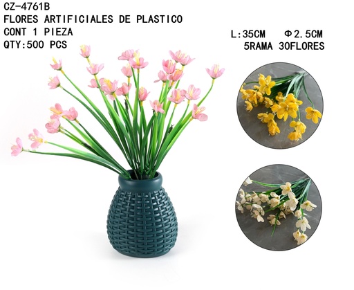 [CZ-4761B [500 PZS/CAJA]] [CZ-4761B]FLORES ARTIFICIALES DE PLASTICO