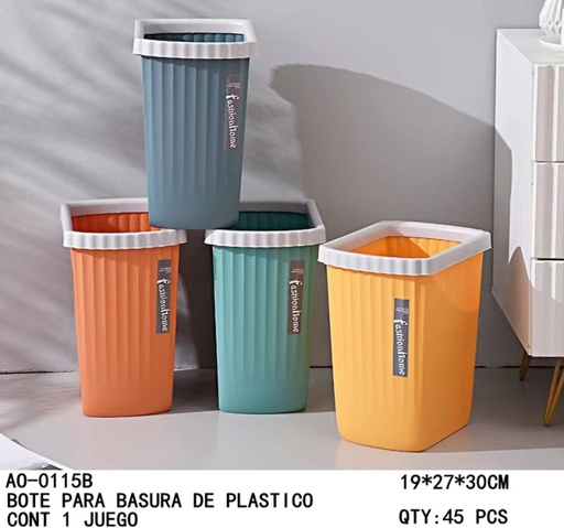 [AO-0115B [45 PZS/CAJA]] [AO-0115B]BOTE PARA BASURA DE PLASTICO