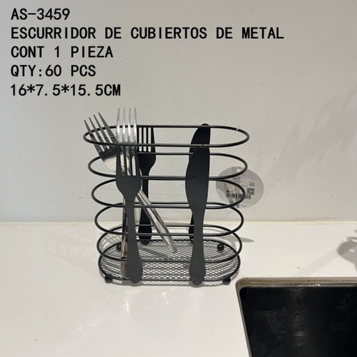 [AS-3459 [60 PZS/CAJA]] [AS-3459] ESCURRIDOR DE CUBIERTOS, DE METAL