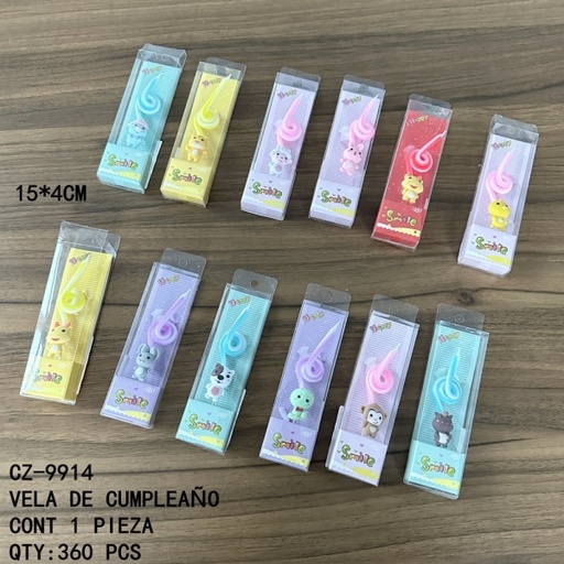 [CZ-9914 [360 PZS/CAJA]] [CZ-9914]VELA DE CUMPLEAÑO
