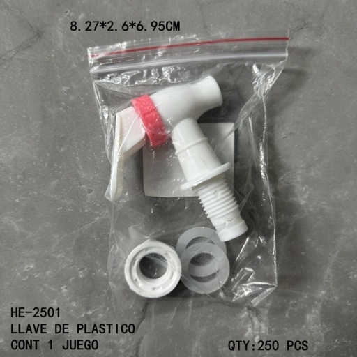 [HE-2501 [250 PZS/CAJA]] [HE-2501]LLAVE DE PLASTICO