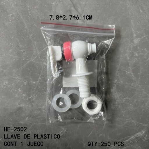[HE-2502 [250 PZS/CAJA]] [HE-2502]LLAVE DE PLASTICO