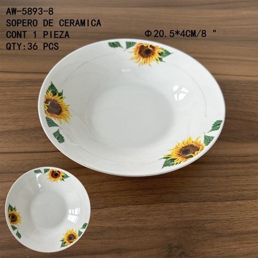 [AW-5893-8 [36 PZS/CAJA]] [AW-5893-8]SOPERO DE CERAMICA