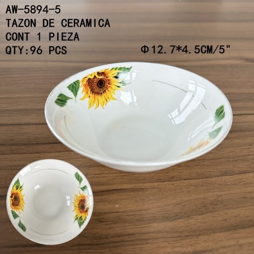 [AW-5894-5 [96 PZS/CAJA]] [AW-5894-5] TAZON DE CERAMICA