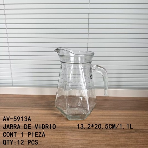 [AV-5913A [12 PZS/CAJA]] [AV-5913A]JARRA DE VIDRIO
