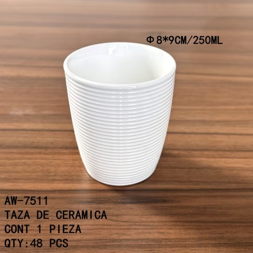 [AW-7511 [48 PZS/CAJA]] [AW-7511]TAZA DE CERAMICA