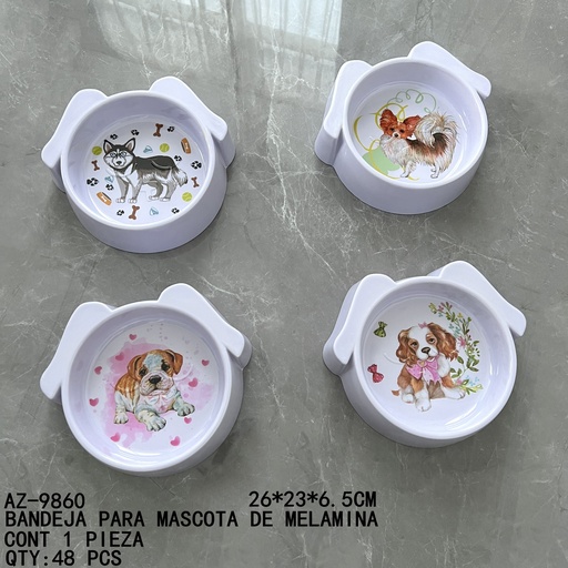 [AZ-9860 [48 PZS/CAJA]] [AZ-9860]B-BANDEJA PARA MASCOTA DE MELAMINA