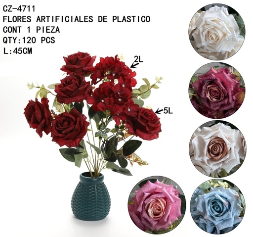 [CZ-4711 [120 PZS/CAJA]] [CZ-4711]FLORES ARTIFICIALES DE PLASTICO