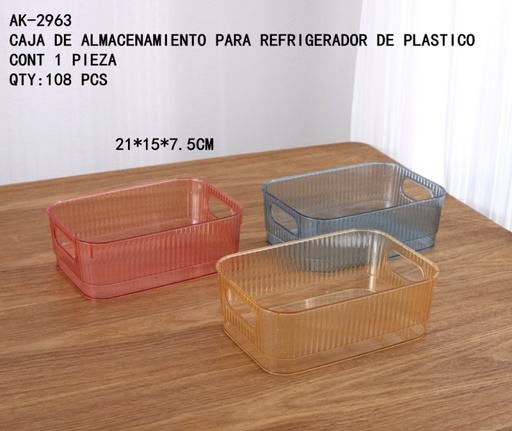 [AK-2963 [108 PZS/CAJA]] [AK-2963]CAJA DE ALMACENAMIENTO PARA REFRIGERADOR DE PLASTICO