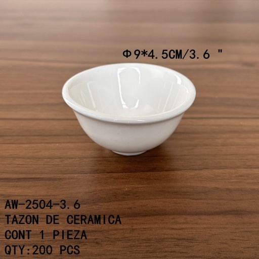[AW-2504-3.6 [200 PZS/CAJA]] [AW-2504-3.6] TAZON DE CERAMICA