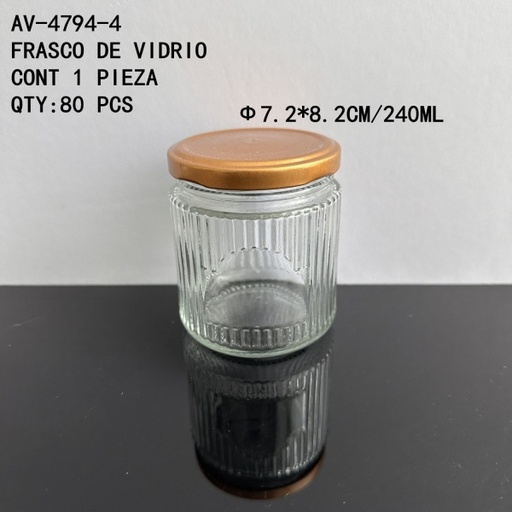 [AV-4794-4 [80 PZS/CAJA]] [AV-4794-4]FRASCO DE VIDRIO